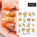 Lovely Heart & Floral Water Nail Stickers Nail Art Elegance