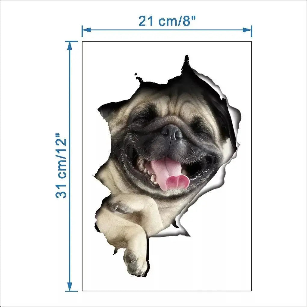 Lovely Pet 3D Wall Decals Eco Friendly Home Decor Kids Room