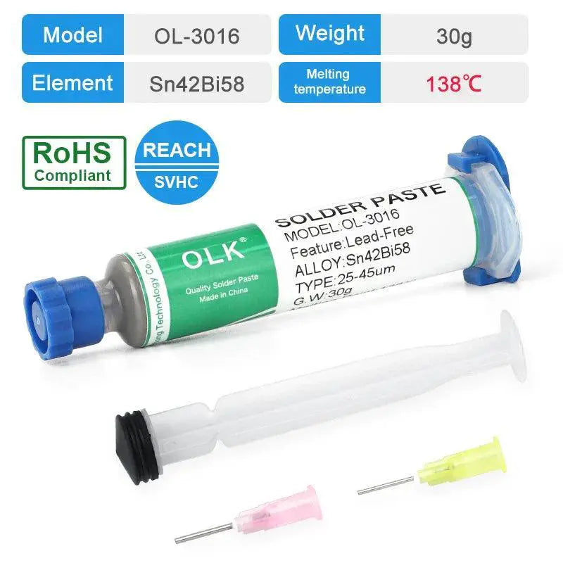 Low Temp Lead Free Solder Paste For SMD Repair Welding