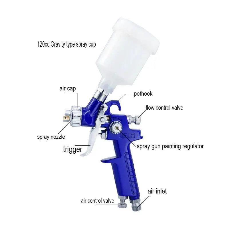 Luchshiy H - 2000 Mini Paint Spray Gun Airbrush Kit Pro
