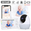 LullaGuard 1080P HD WiFi Baby Monitor - 4.3in Displays VOX Night Vision Lullabies