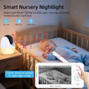 LullaGuard 1080P HD WiFi Baby Monitor - 4.3in Displays VOX Night Vision Lullabies