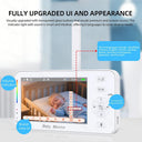 LullaGuard 1080P HD WiFi Baby Monitor - 4.3in Displays VOX Night Vision Lullabies