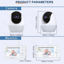 LullaGuard 1080P HD WiFi Baby Monitor - 4.3in Displays VOX Night Vision Lullabies