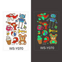 Luminous Children's Glow Tattoo Set Dino Pirate Unicorn Mermaid