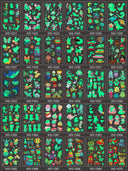 Luminous Children's Glow Tattoo Set Dino Pirate Unicorn Mermaid