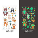 Luminous Children's Glow Tattoo Set Dino Pirate Unicorn Mermaid