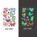 Luminous Children's Glow Tattoo Set Dino Pirate Unicorn Mermaid