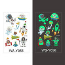 Luminous Children's Glow Tattoo Set Dino Pirate Unicorn Mermaid