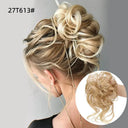 LUPU Curly Synthetic Hair Bun Chignon Scrunchy for Women