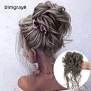 LUPU Curly Synthetic Hair Bun Chignon Scrunchy for Women