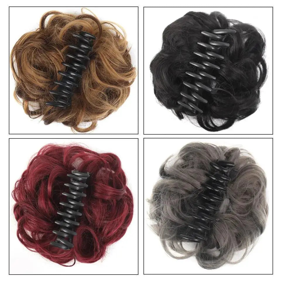 LUPU Elegant Wavy Curly Hair Extension Clip In Glamour