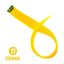 LUPU Rainbow Hair Extensions: Vibrant Synthetic Highlights 22 Inch