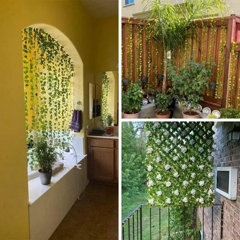 Lush Green Silk Ivy Garland 210cm For Weddings And Decor