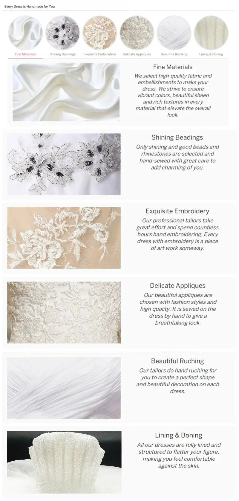 Elegant Beaded One-Shoulder Bridal Dress — product view 11