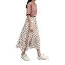 Breathable A-Line Midi Skirt for Office