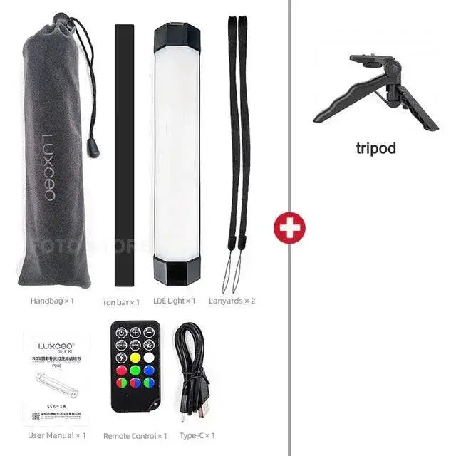LuxCEO P200 RGB LED Tube Light for Photography and Video