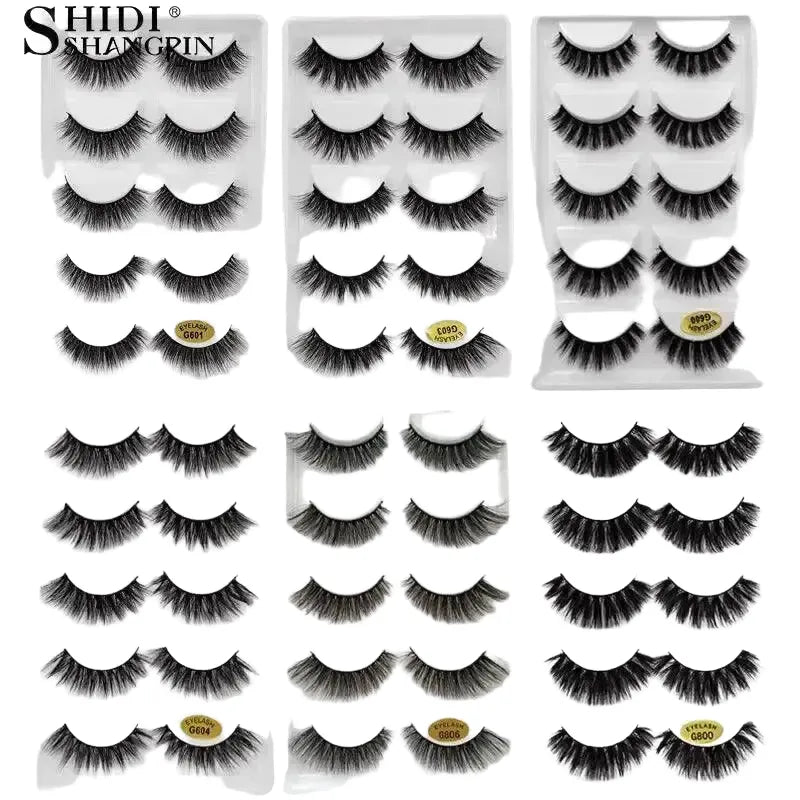 Luxe Wispy Mink Eyelashes Set For Glam Eye Looks — product view 1
