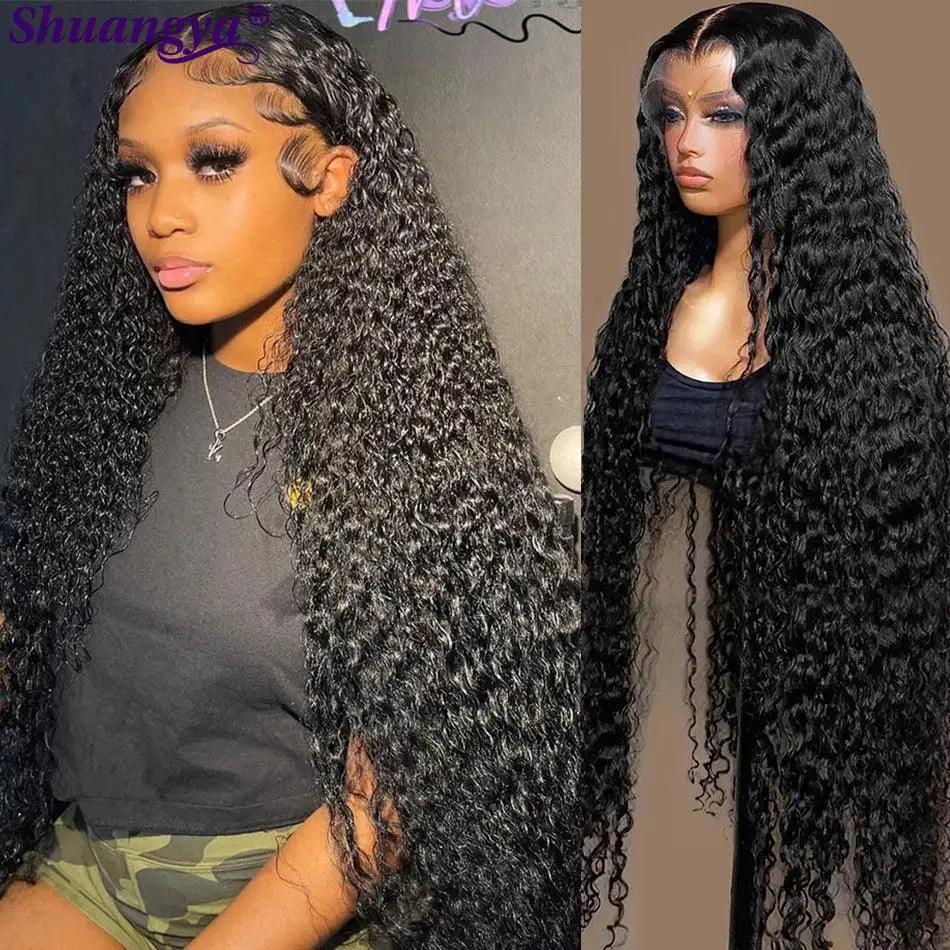 Luxe Water Wave Lace Front Curly Wig Premium Brazilian Hair