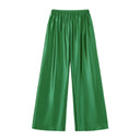 Flowing Satin Wide Leg Pants for Women