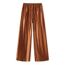 Flowing Satin Wide Leg Pants for Women