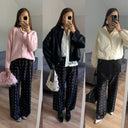 Flowing Satin Wide Leg Pants for Women