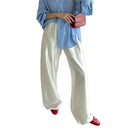Flowing Satin Wide Leg Pants for Women