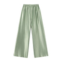 Flowing Satin Wide Leg Pants for Women