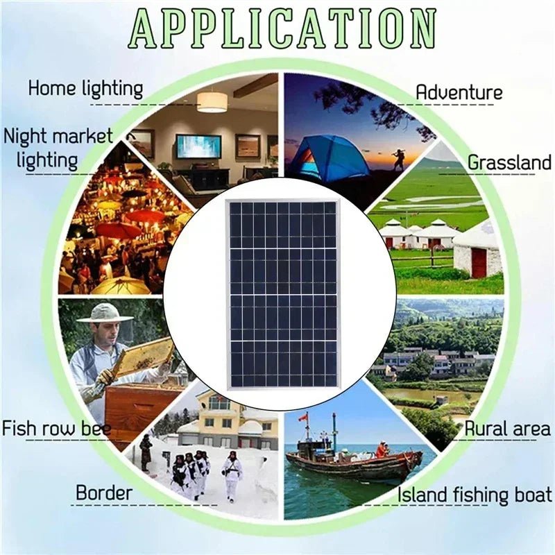 Luxuglow Outdoor Solar Panel 10 W Polycrystalline - Portable Offgrid Power Camps