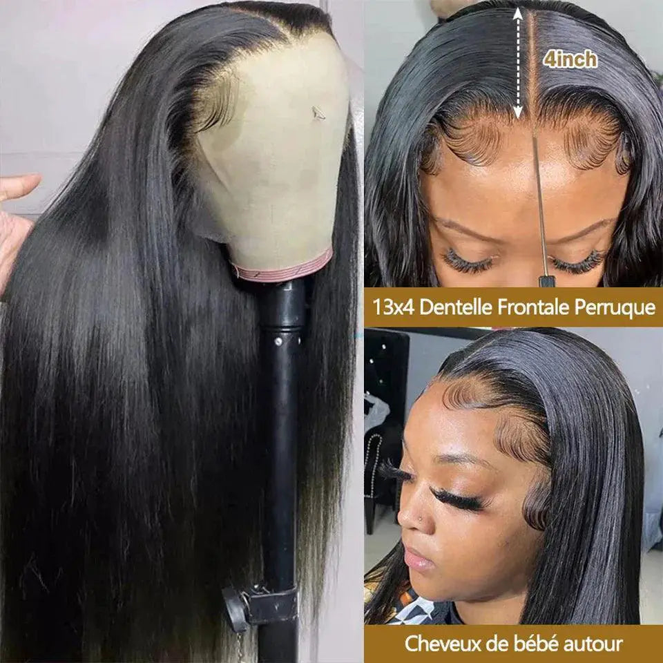 Luxurious 24 To 26 Inch Brazilian Human Hair Lace Front Wig