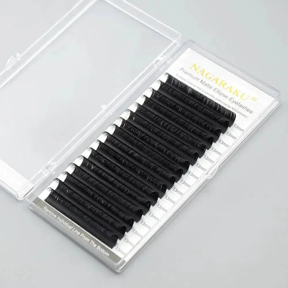 2D Split Tips Matte Eyelashes With Reusable Adhesive