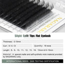 Luxurious 2D Split Tips Matte Eyelashes with Reusable Adhesive