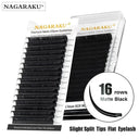 Luxurious 2D Split Tips Matte Eyelashes with Reusable Adhesive
