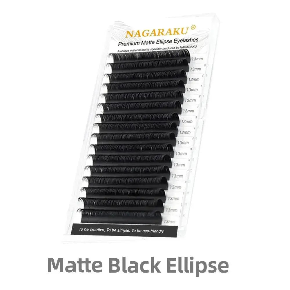 2D Split Tips Matte Eyelashes With Reusable Adhesive