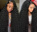 Luxurious 30-40 Inch HD Transparent Deep Water Wave Wig