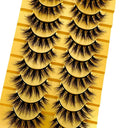 Luxurious 38 Style 3D Mink False Eyelashes Variety Pack Set