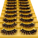 Luxurious 38 Style 3D Mink False Eyelashes Variety Pack Set