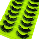 Luxurious 38 Style 3D Mink False Eyelashes Variety Pack Set
