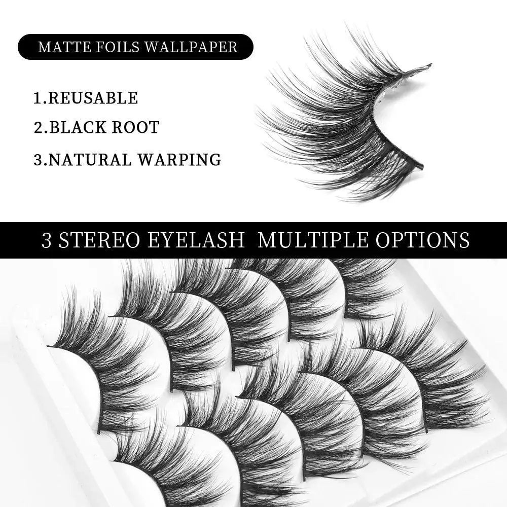 Luxurious 3D Mink Eyelashes for Volume and Length Bundle