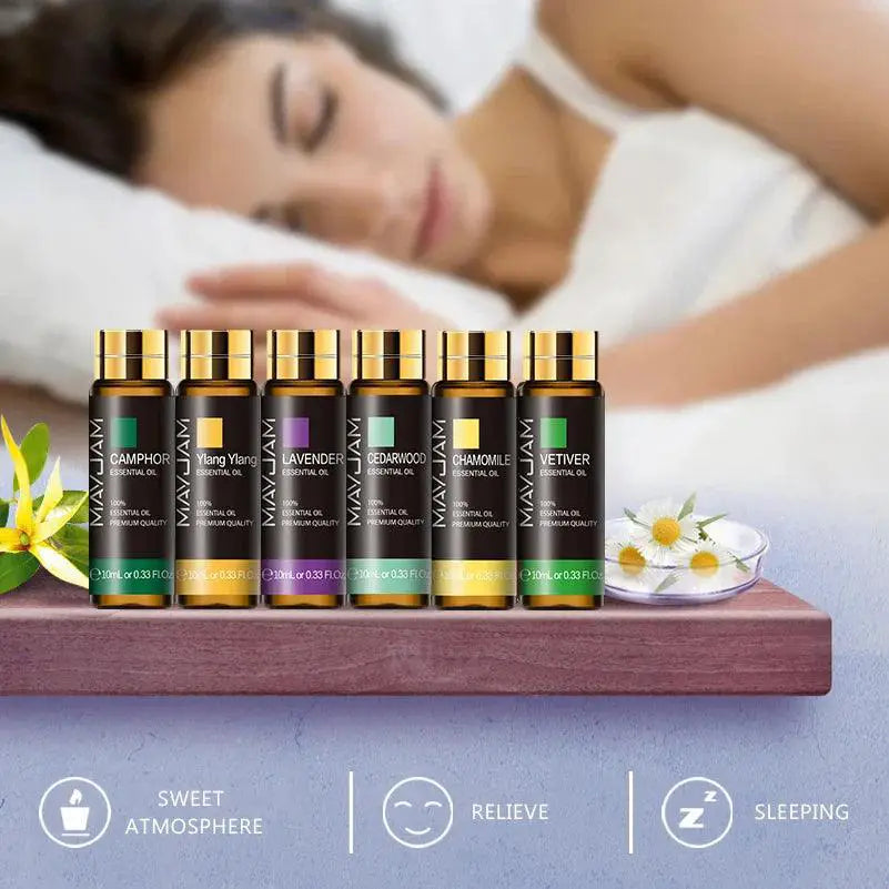 Luxurious Aromatherapy Oil Set Lavender Rose Eucalyptus