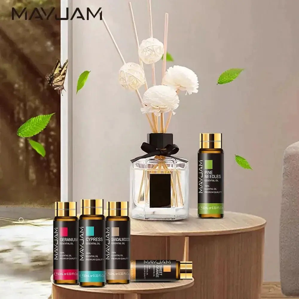Luxurious Aromatherapy Oil Set Lavender Rose Eucalyptus