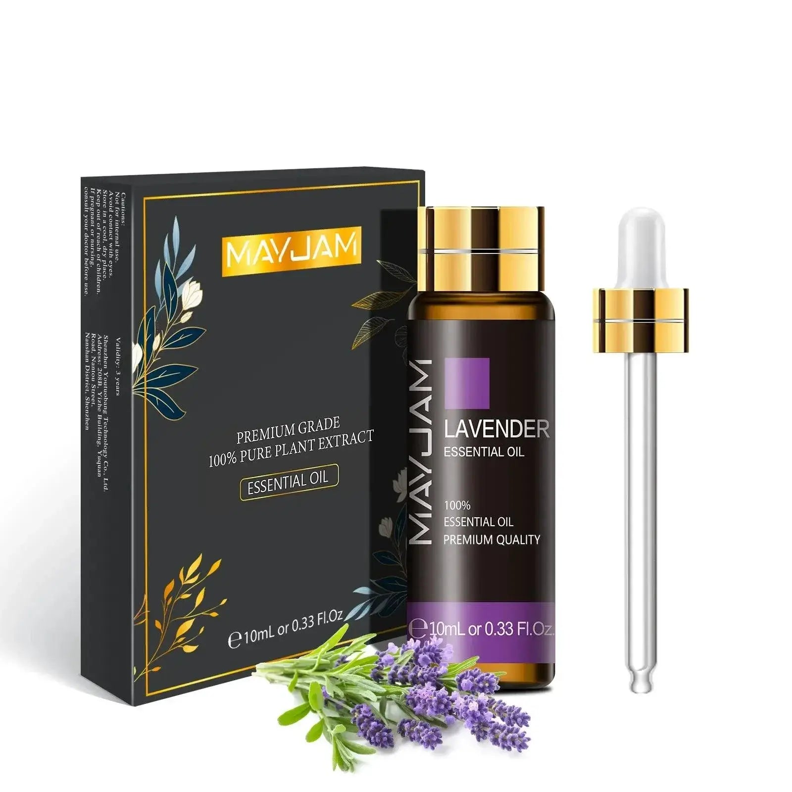 Luxurious Aromatherapy Oil Set Lavender Rose Eucalyptus