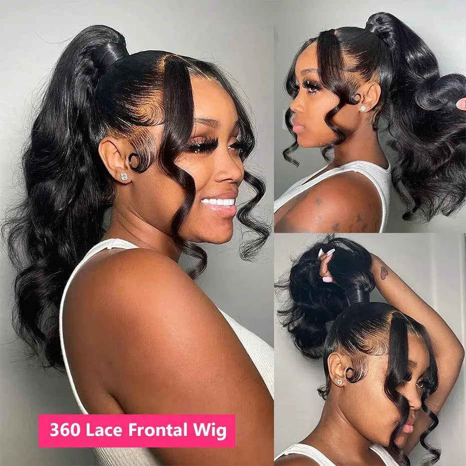 Luxurious Body Wave 360 Lace Frontal Wig Brazilian For Women
