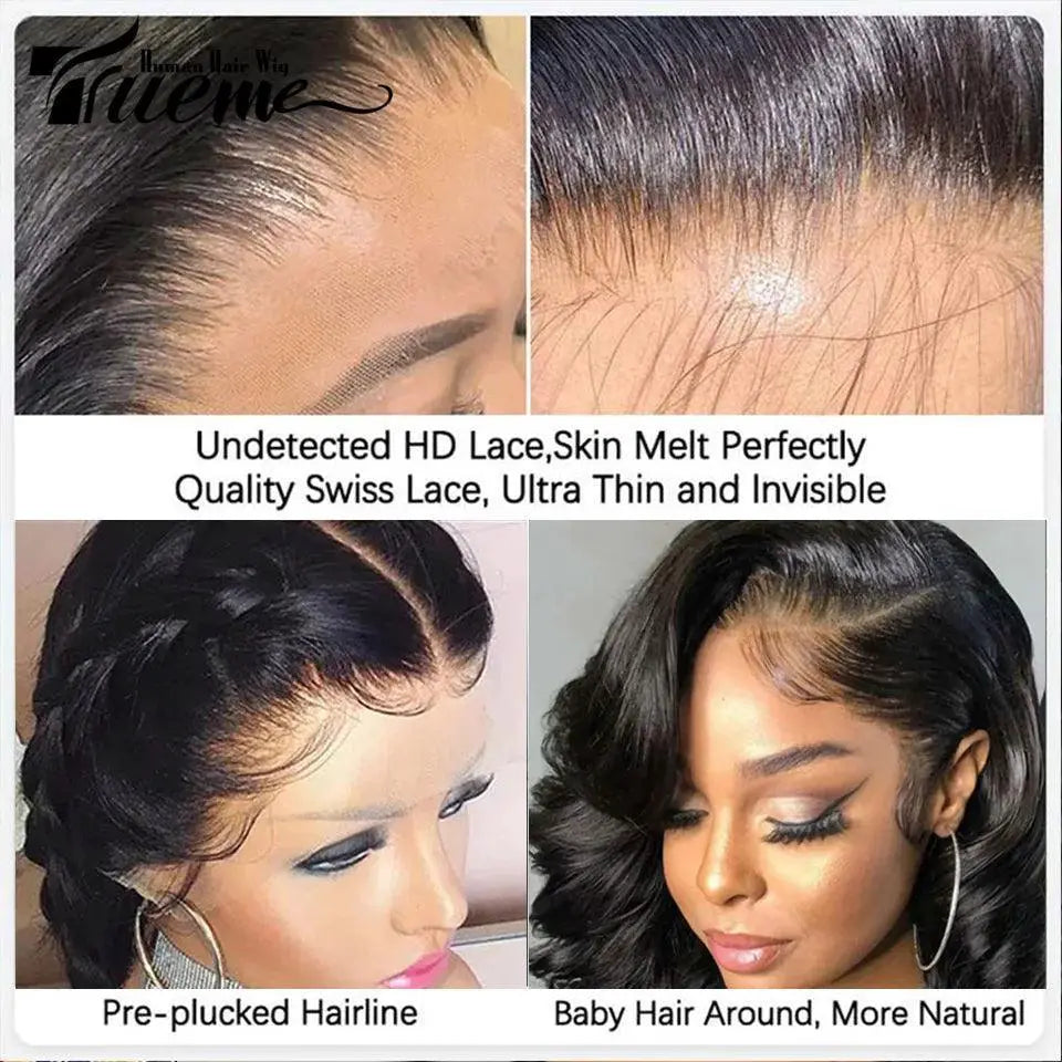 Luxurious Body Wave HD Lace Human Hair Wig Versatile Style