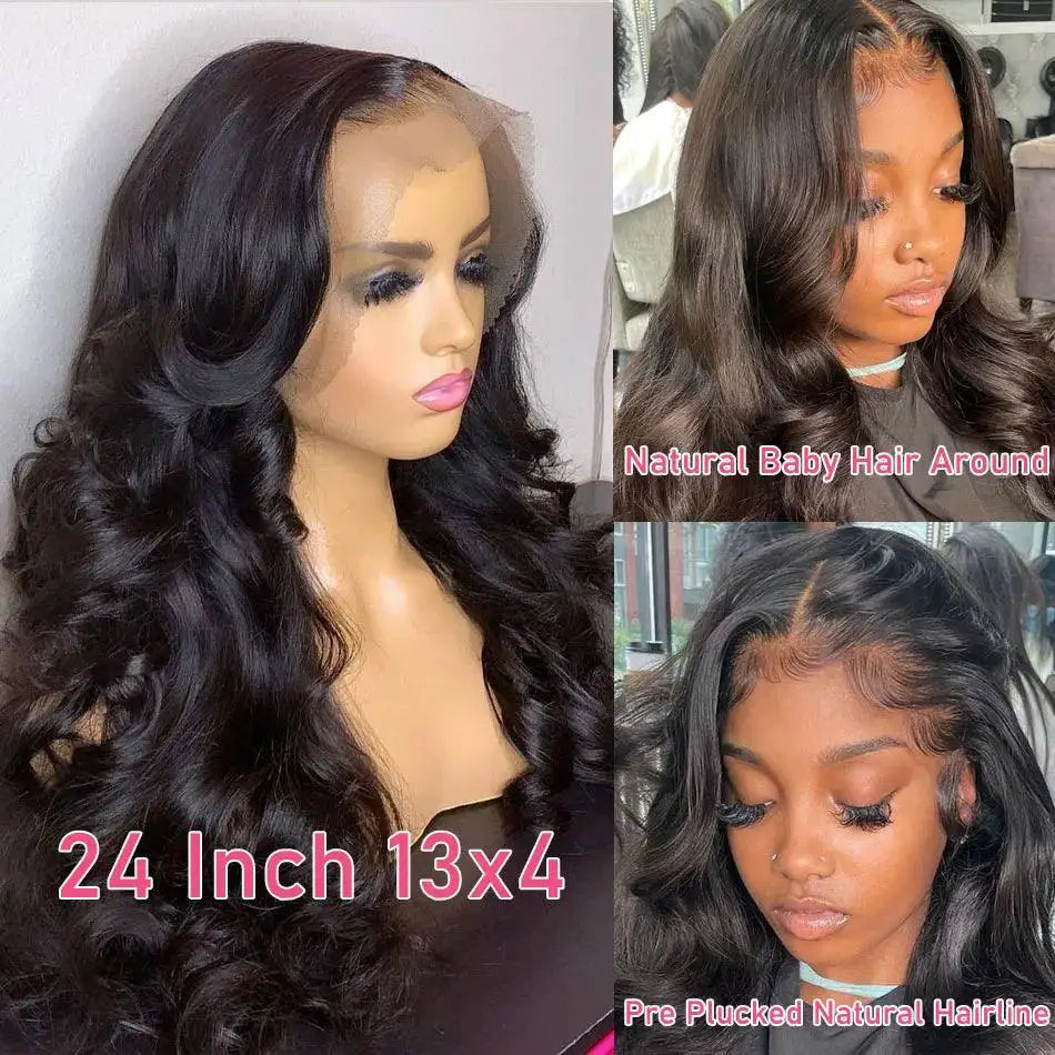 Luxurious Body Wave Lace Front Wig Brazilian Hair HD Lace