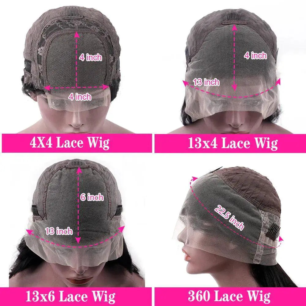 Luxurious Body Wave Lace Front Wig Brazilian Hair HD Lace