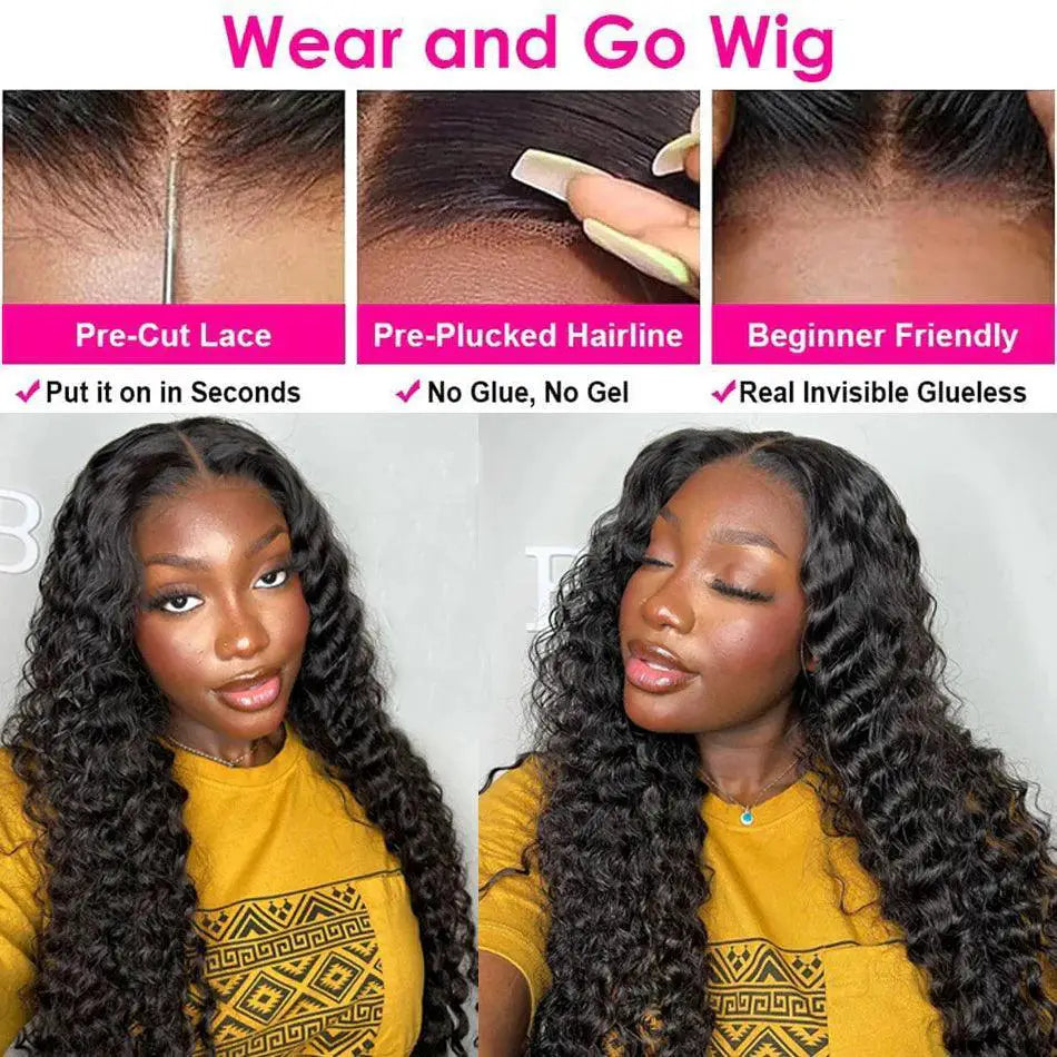 Remy Brazilian Deep Wave Lace Front Wig Premium Hair