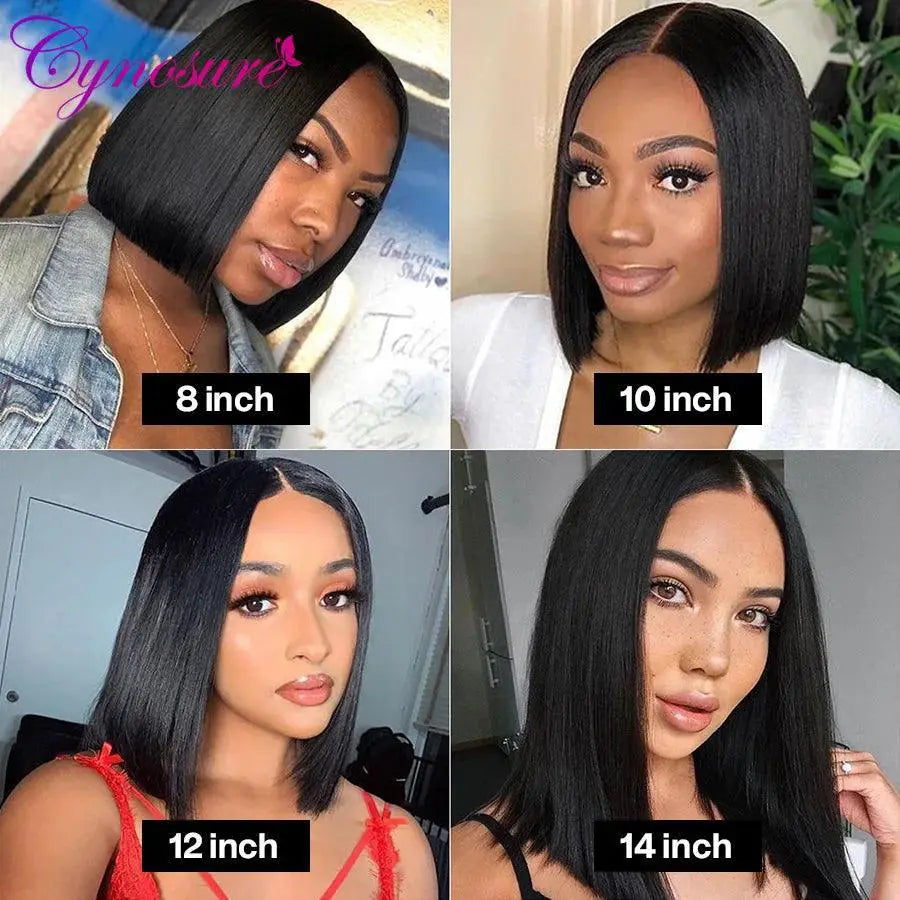 Luxurious Brazilian Human Hair Bob Lace Front Wig Premium