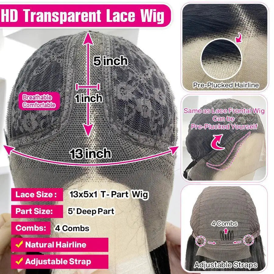 Luxurious Brazilian Human Hair Bob Lace Front Wig Premium