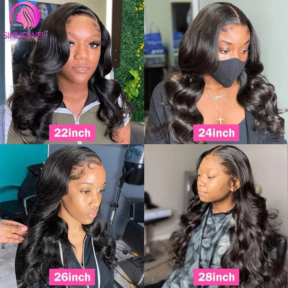 Luxurious Brazilian Human Hair Wig Black Body Wave